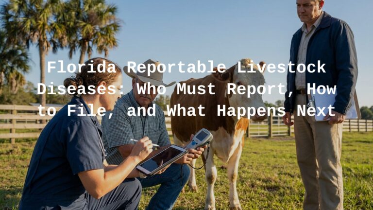 Livestock disease reporting in Florida