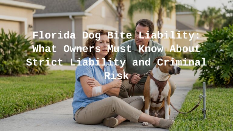 What happens if dog bites someone in Florida