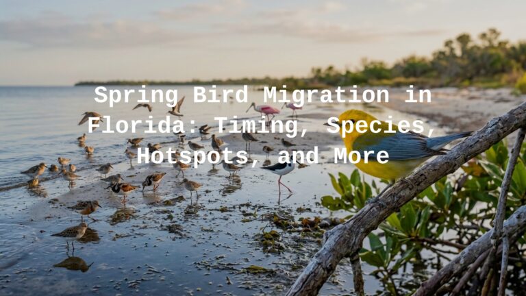 Spring bird migration in Florida