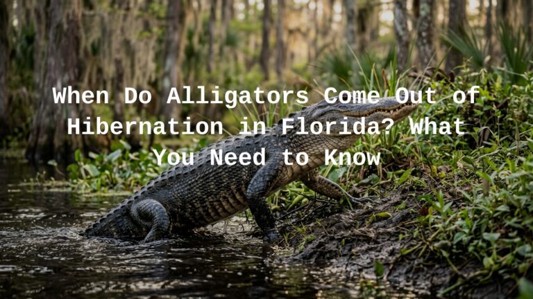 When do alligators come out of hibernation in Florida